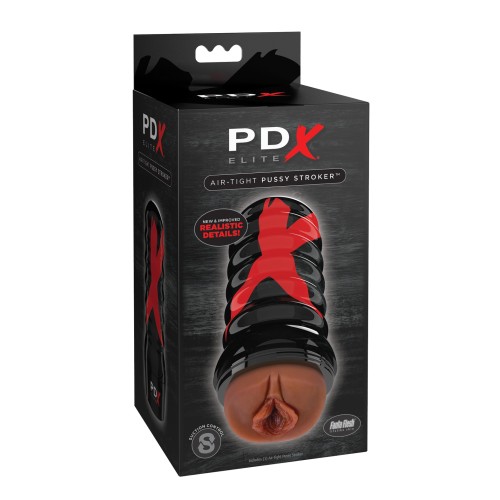 PDX Elite Air Tight Pussy Stroker - Brown