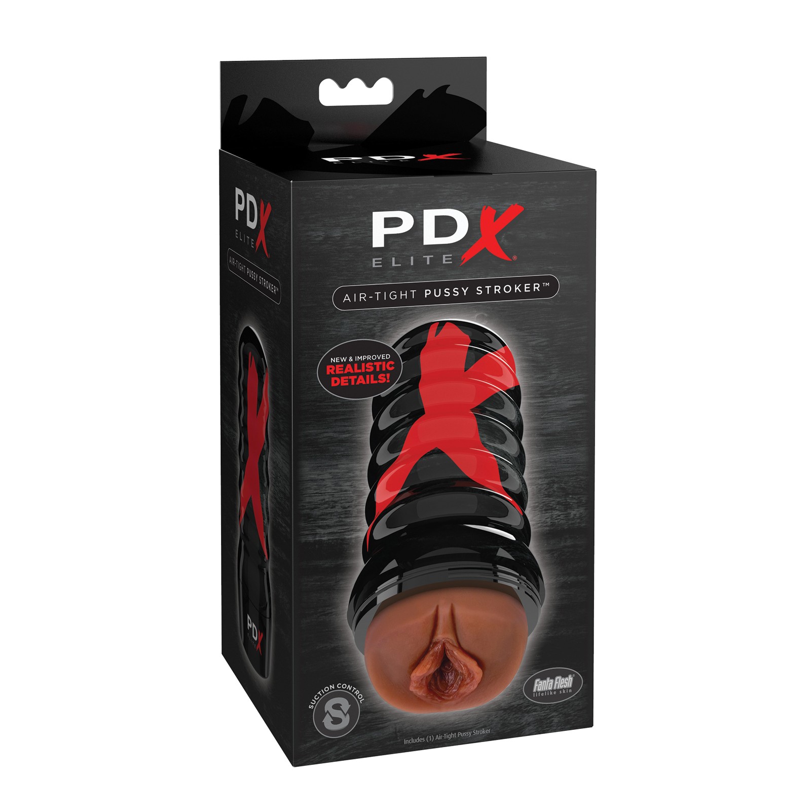 PDX Elite Air Tight Pussy Stroker - Brown