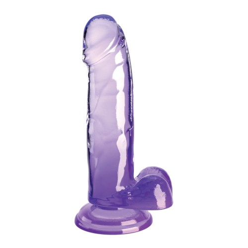 Pene King Cock Clear de 7" con Testículos