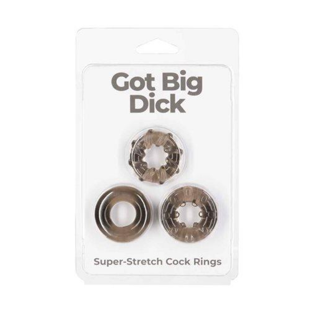 Power Bullet Got Big Dick 3pk Rings