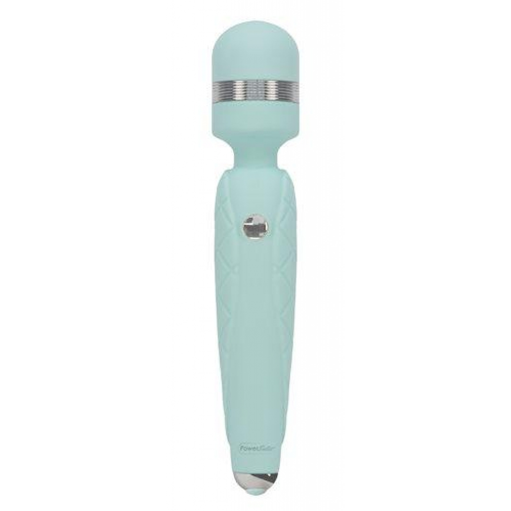 Pillow Talk Cheeky Wand Vibe - Swarovski Crystal Teal