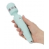 Pillow Talk Cheeky Wand Vibe - Swarovski Crystal Teal