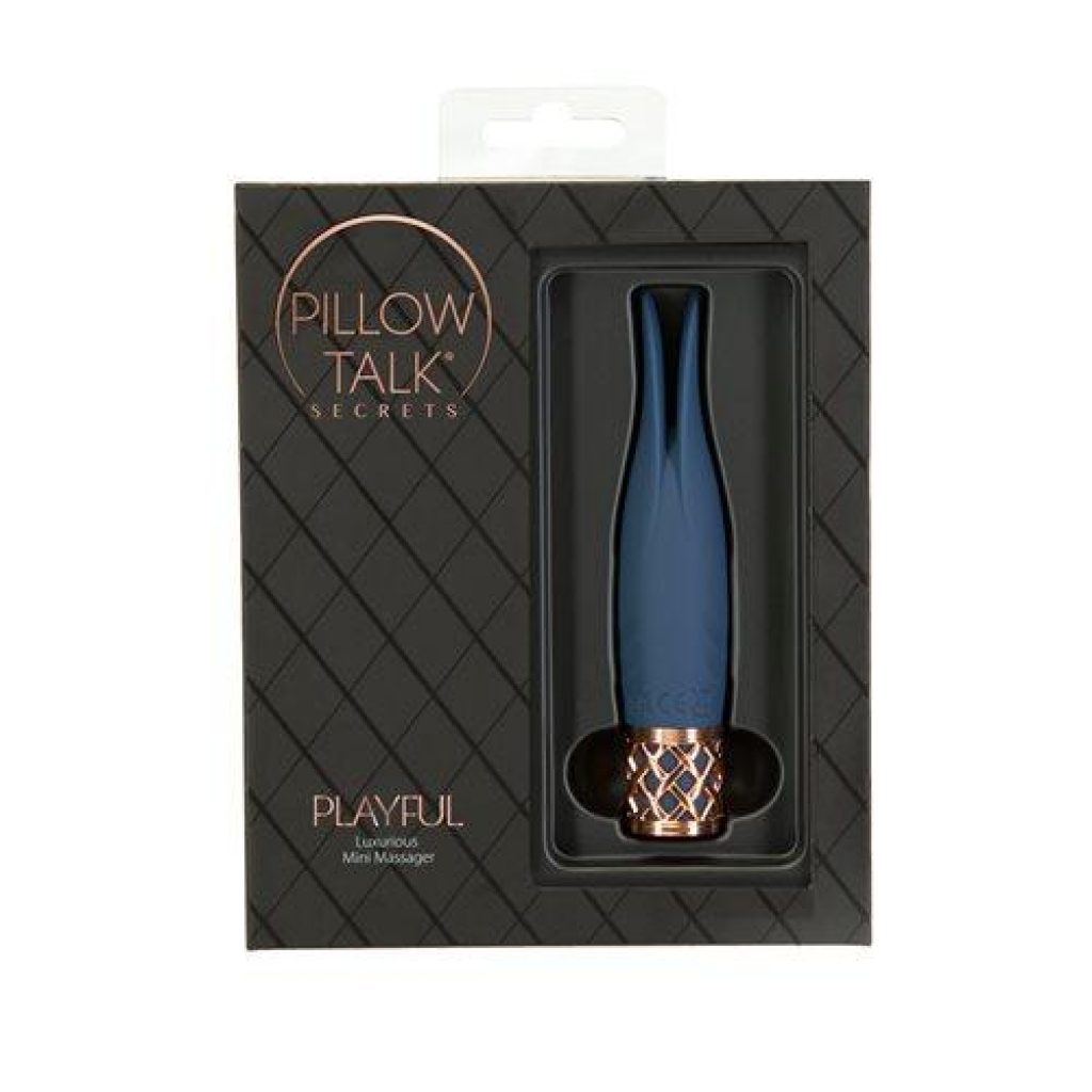 Pillow Talk Secrets Playful Massager - Navy