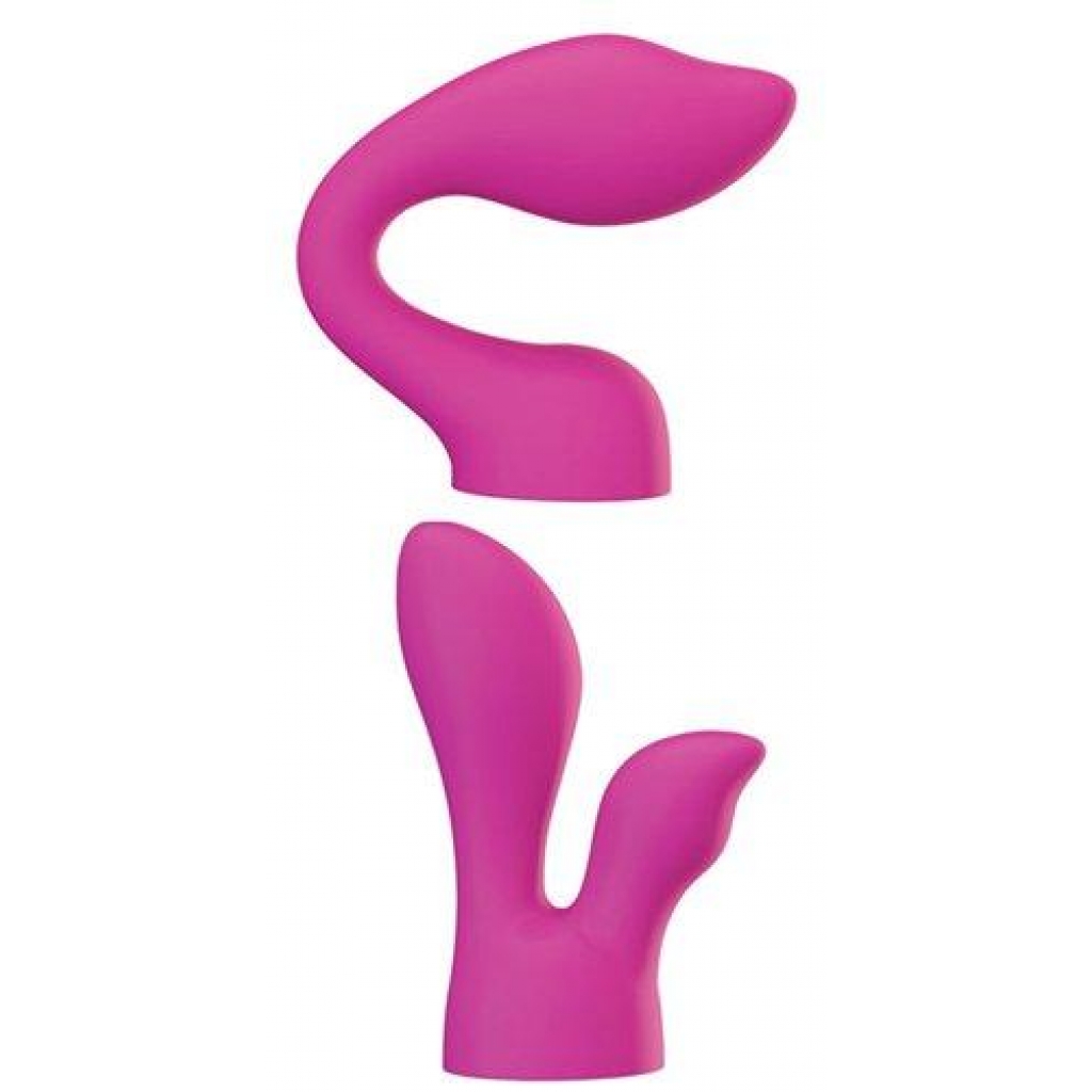 Palm Sensual Massager Heads - 2 Silicone Attachments