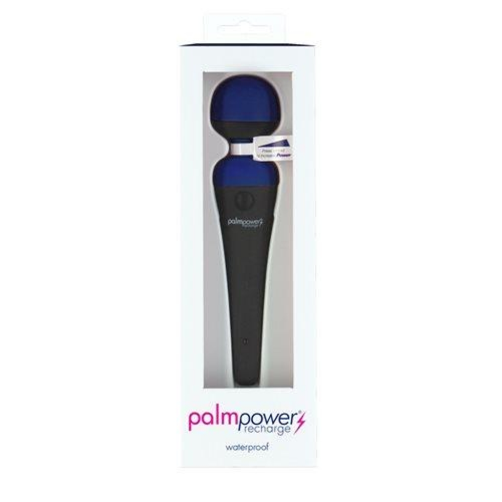 Palm Power Massager - Blue: Rechargeable Waterproof Pleasure Tool