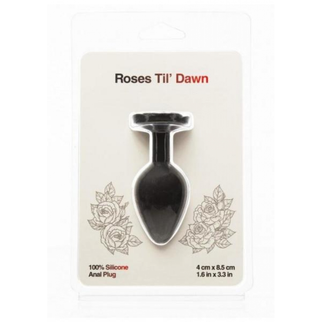 Roses Til Dawn Silicone Anal Plug Medium