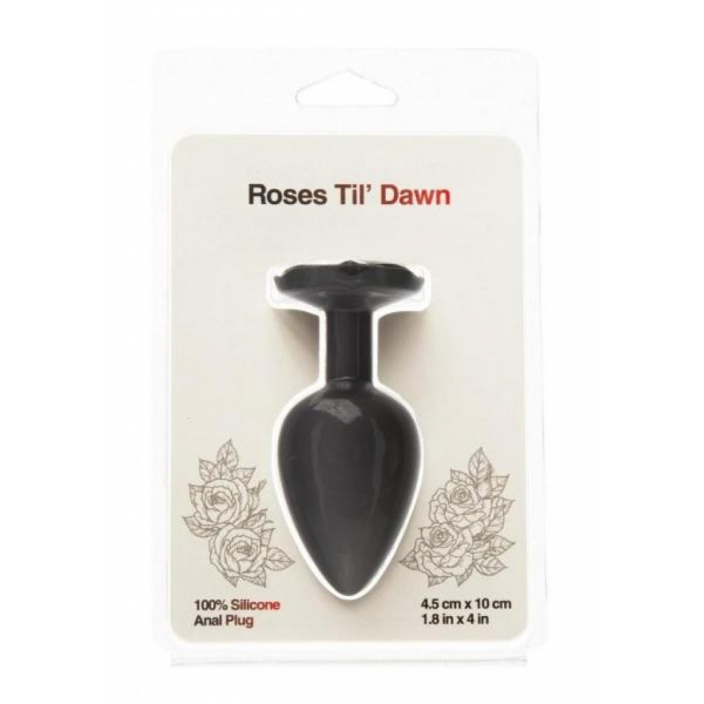 Roses Til Dawn Silicone Anal Plug - Large