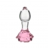 Pillow Talk Rosy Flower Glass Anal Plug - Luxurious Pleasure