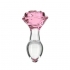 Pillow Talk Rosy Flower Glass Anal Plug - Luxurious Pleasure