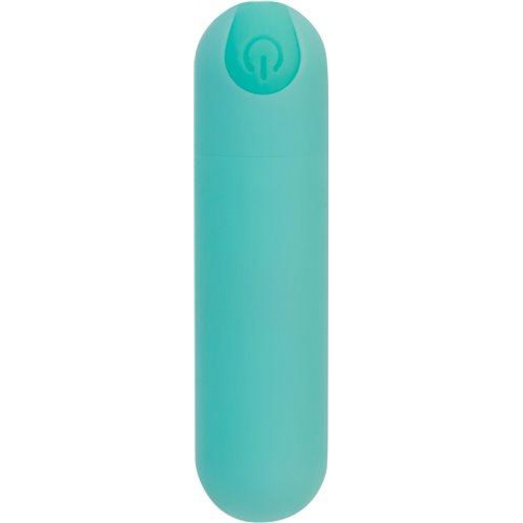 Essential 3-Inch Rechargeable Teal Green Vibrator