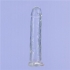 Addiction Crystal 7 Vertical Dong - Clear TPE with Bullet