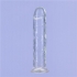 Addiction Crystal 7 Vertical Dong - Clear TPE with Bullet