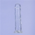 Addiction Crystal 8 Vertical Dong Clear TPE w/ Bullet