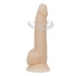 Naked Addiction Rotating & Vibrating Dong - Beige