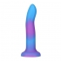 Rave Addiction 8in Glow In The Dark Dildo - Vibrant Fun