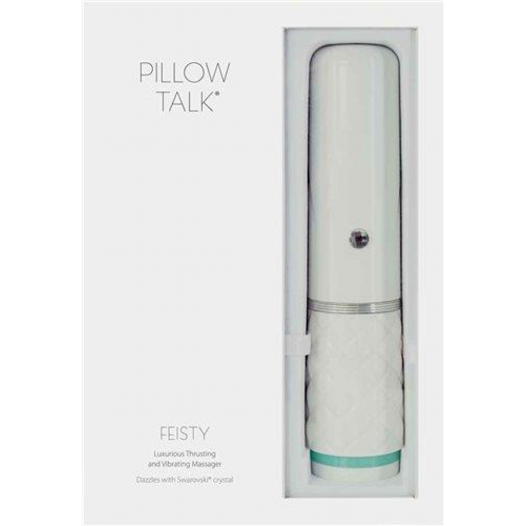 Pillow Talk Feisty - Luxurious Thrusting & Vibrating Massager in Teal