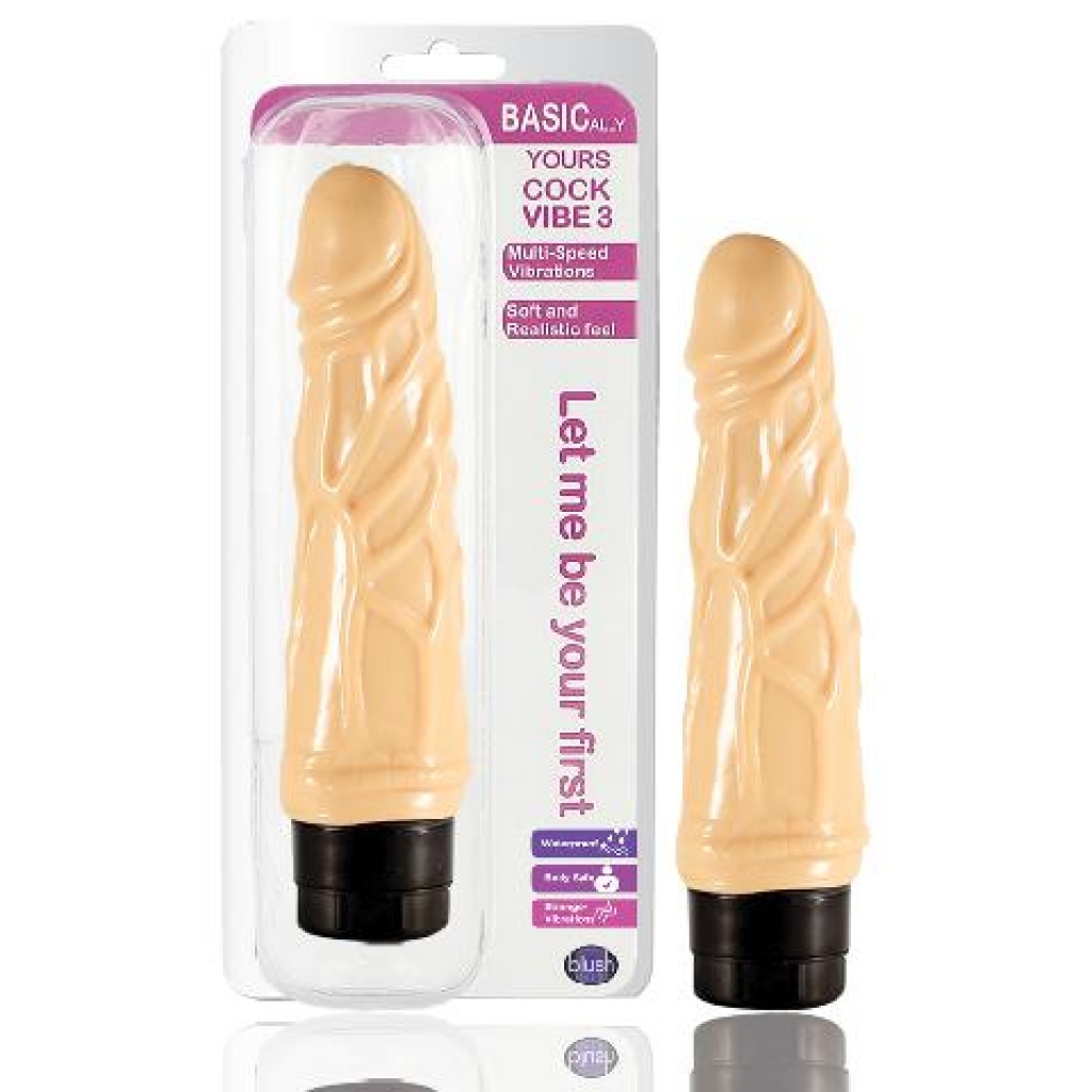 Dr Skin Penis Vibe 3 - Realistic Dildo in Beige