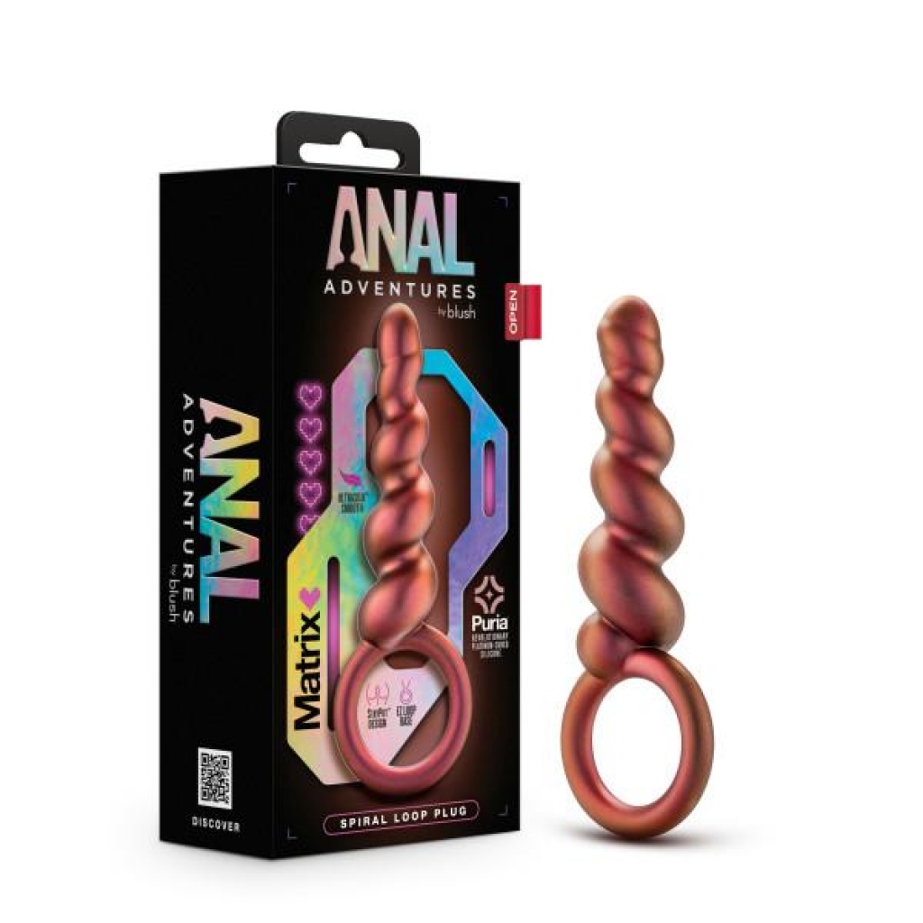 Blush Novelties Anal Adventures Matrix Spiral Loop Plug