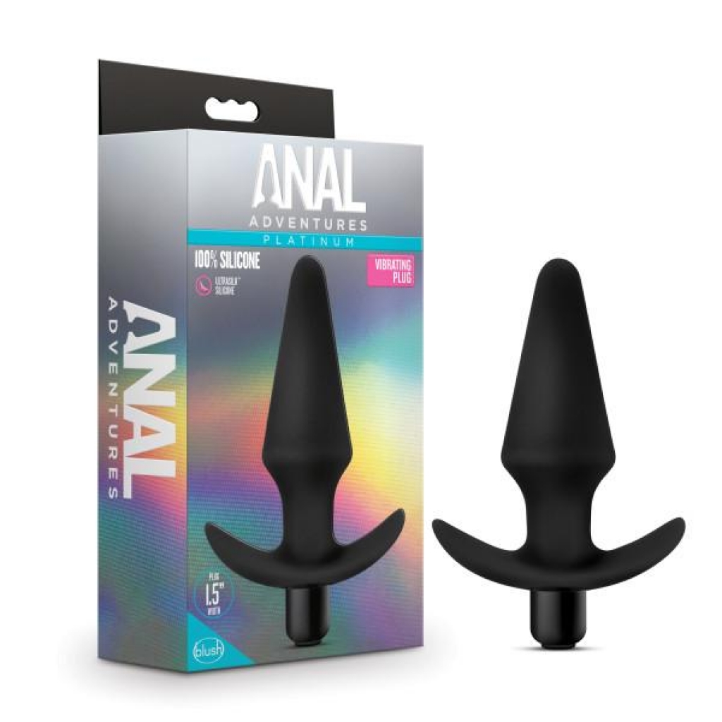 Anal Adventures Vibrating Plug - Black