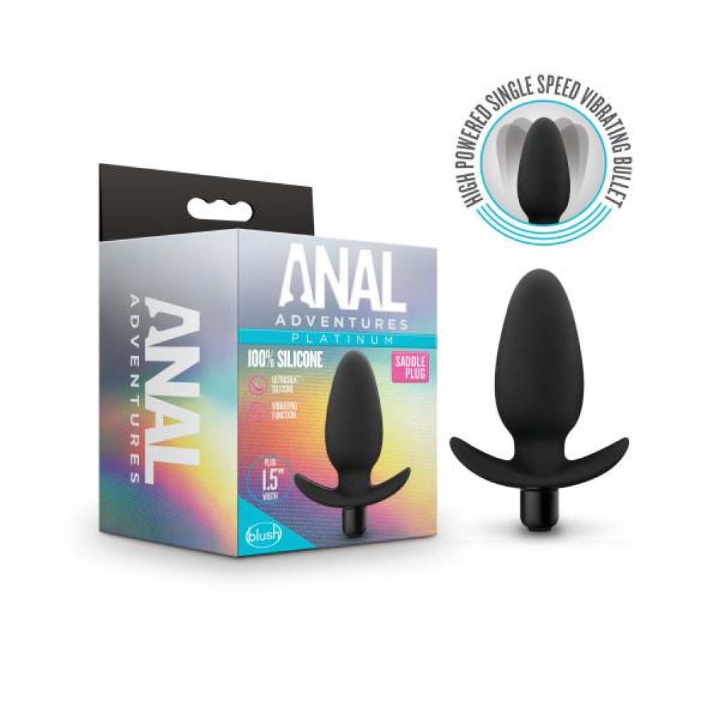 Anal Adventures Platinum Silicone Saddle Plug - Explore New Sensations