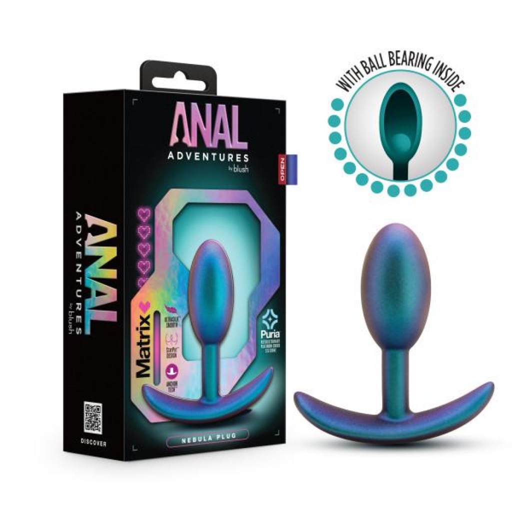 Anal Adventures Matrix Nebula Plug - Lunar Blue