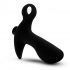 Anal Adventures Platinum Silicone Prostate Massager - Black