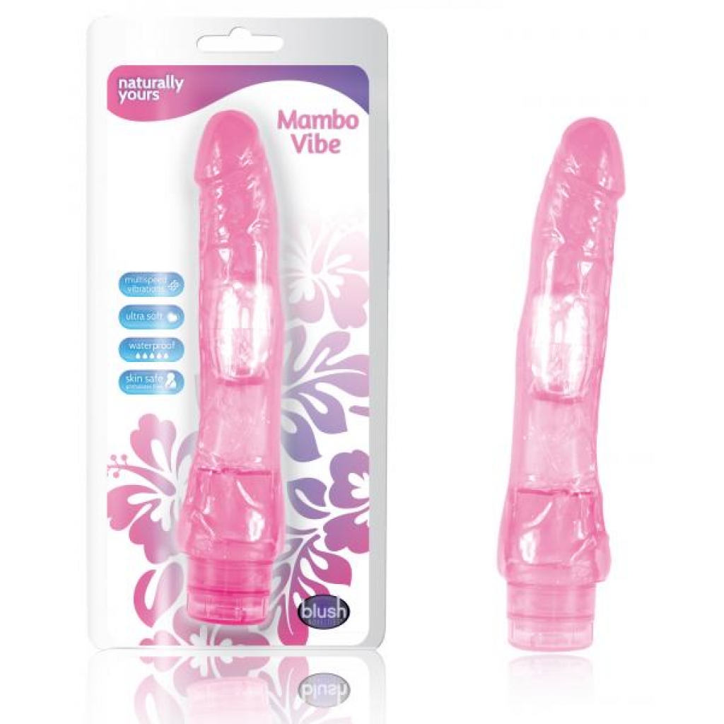 Mambo 9in Vibrating Dong - Pink