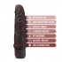 Dr. Skin Silicone Dr. Robert Vibrating Dildo - Brown 7 Inches