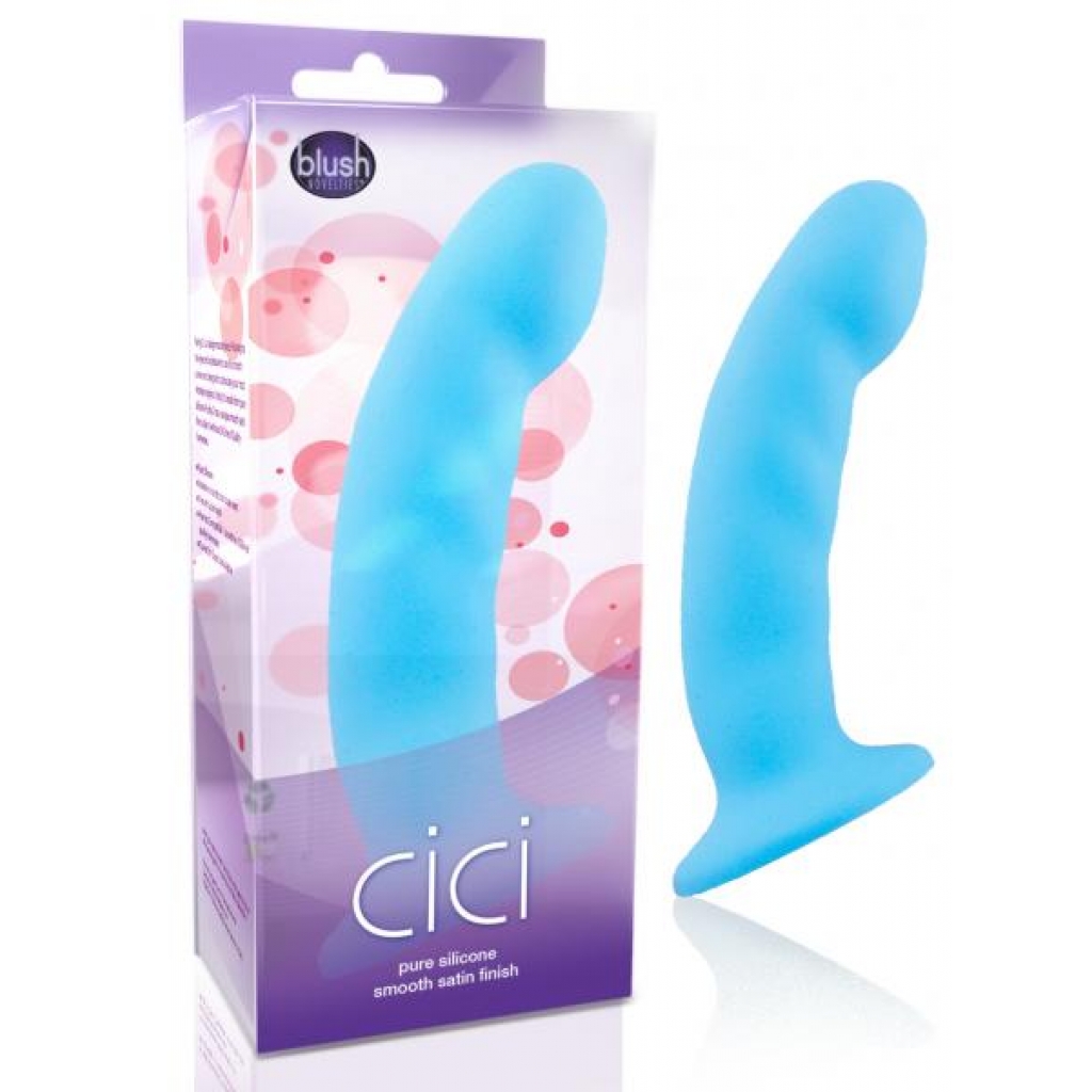 Cici Pure Silicone Dildo - Blue