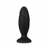 Anal Adventures Platinum Silicone Rocket Plug - Black