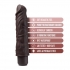 Dr. Skin Silicone Dr. David 8 Inch Vibrating Dildo - Brown