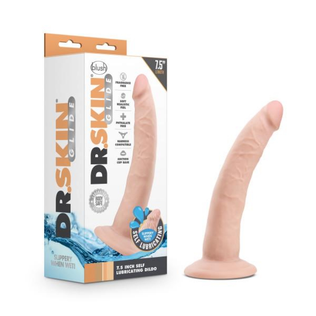 Dr. Skin Glide 7.5-Inch Self Lubricating Dildo