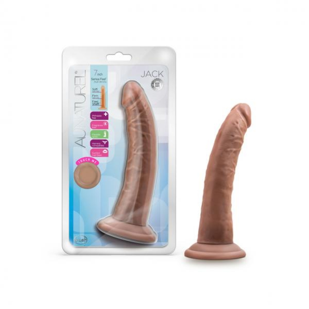 Au Naturel Jack 7-Inch Dildo - Mocha