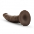 Dr. Skin Glide 7.5in Self Lubricating Dildo - Chocolate: Realistic & Convenient