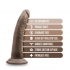 Dr. Skin Plus 7 Inch Poseable Dildo Chocolate