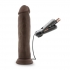 Dr. Skin Dr. Throb 9.5 inches Vibrating Penis with Suction Cup - Brown