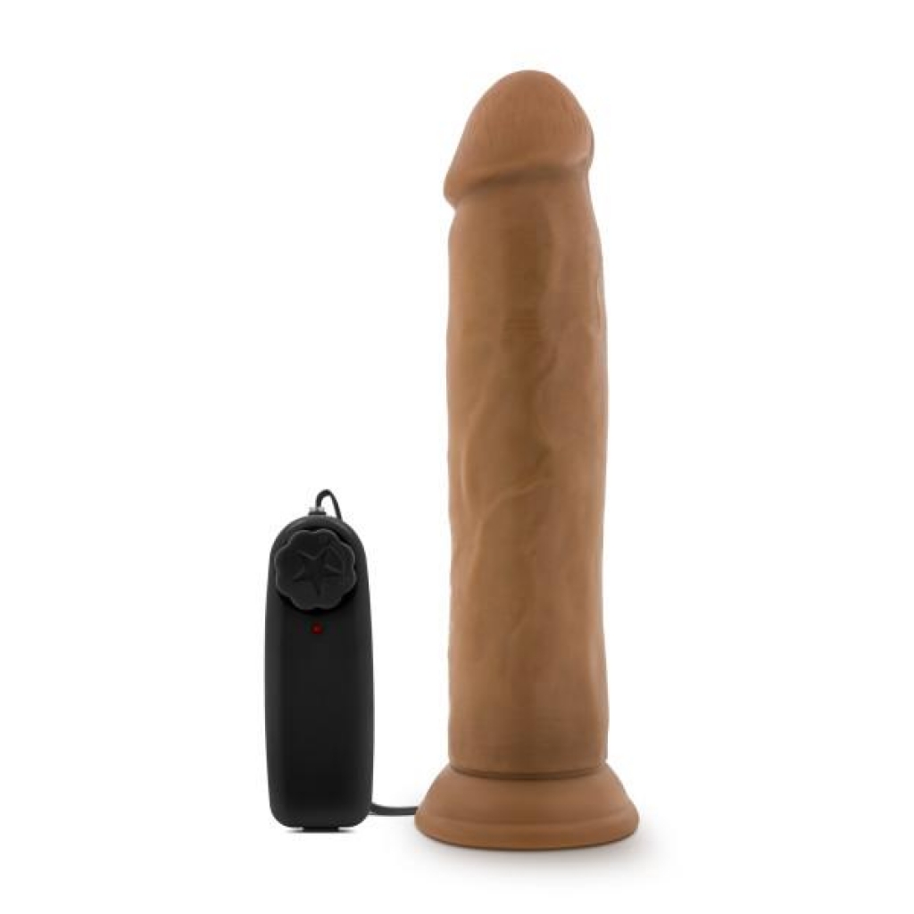 Dr. Throb 9.5 inches Vibrating Penis with Suction Cup - Tan