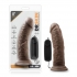 Dr. Joe 8-Inch Vibrating Penis with Suction Cup - Chocolate Brown