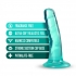 Realistic B Yours Plus Hard N Happy Dildo in Teal