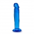 Sweet N Small 6 Inch Dildo with Suction Cup - Blue