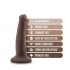 Dr. Skin Plus Poseable Dildo - Chocolate 5in