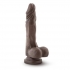 Mr. Skin Stud Muffin Dildo - 8.5 inches Chocolate Brown