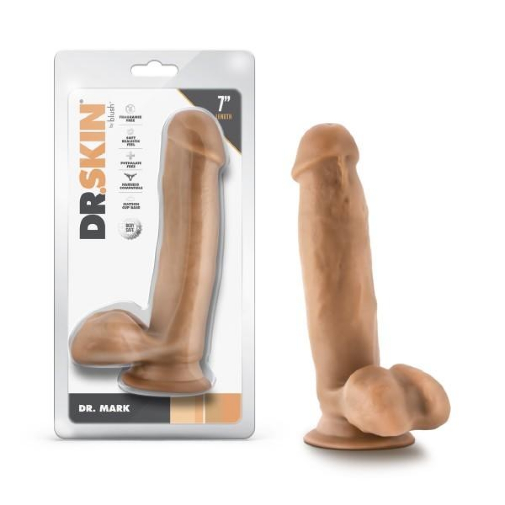 Dr. Skin Dr. Mark - 7 Inch Tan Dildo with Balls