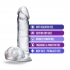 B Yours Diamond Glimmer Dildo - Clear