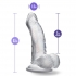 B Yours Diamond Sparkle Clear Dildo - Harness Compatible