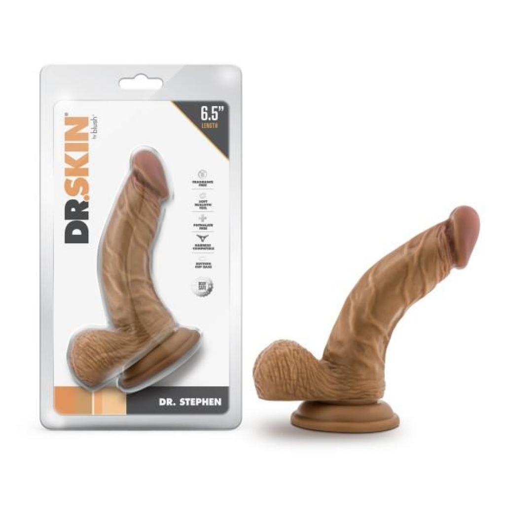 Dr. Skin Dr. Stephen 6.5-inch Dildo with Balls - Tan