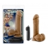 Soccer Champ Vibrating 8-Inch Realistic Dildo - Mocha Tan