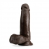 Dr. Skin Plus 7in Poseable Girthy Dildo - Chocolate