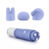 Revitalize Massage Kit with 3 Silicone Attachments - Purple