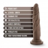 Chocolate 7-Inch Dr. Skin Silicone Dong with Suction Cup